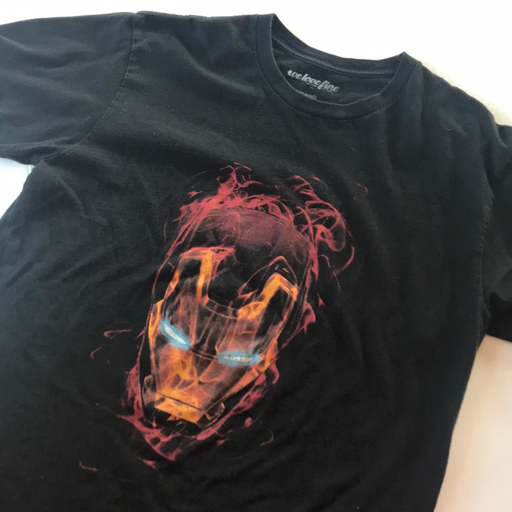 IRON MAN TEE SHIRT-SZ L EUC
